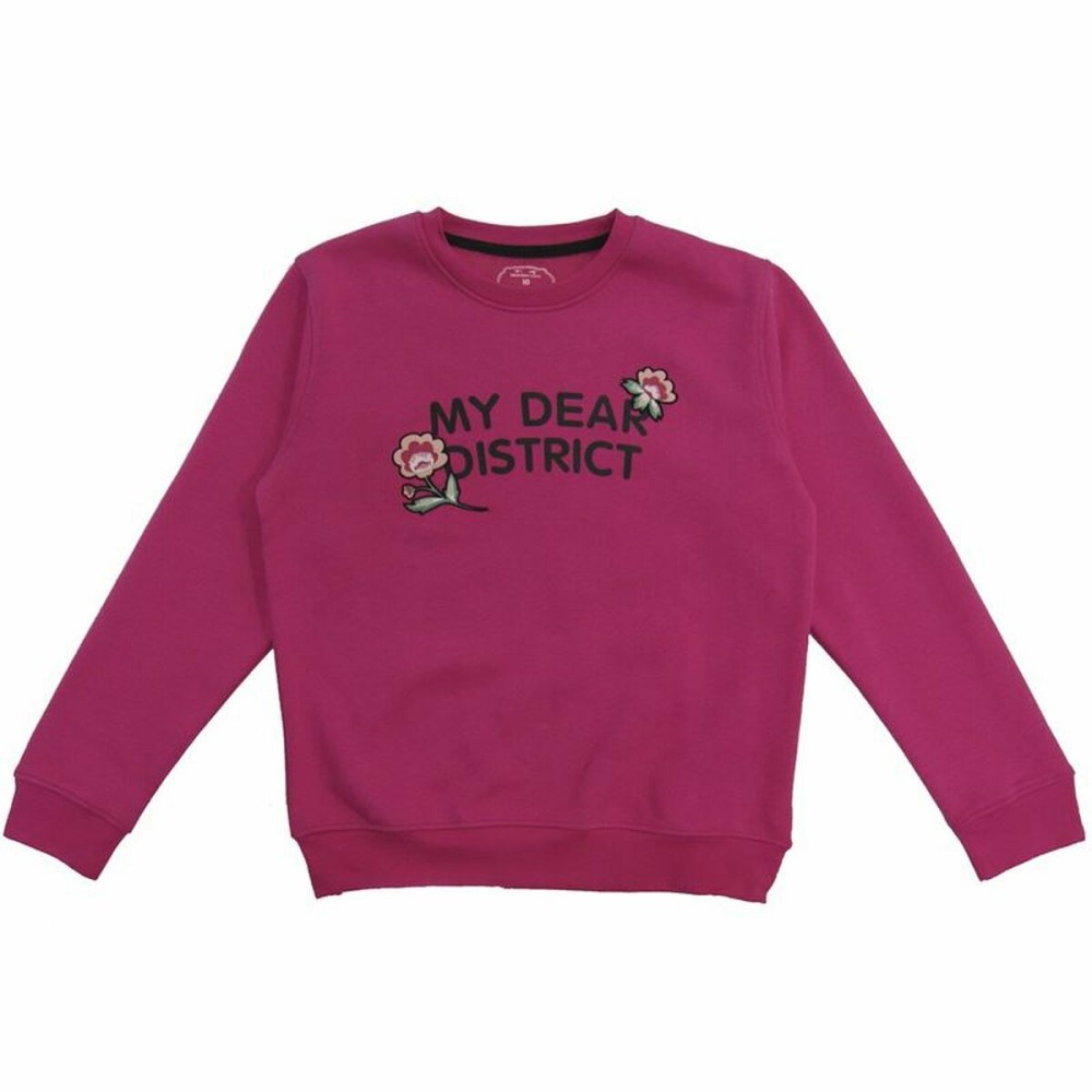 Sweat-shirt sans capuche fille Softee Lunar  Rose Fuchsia