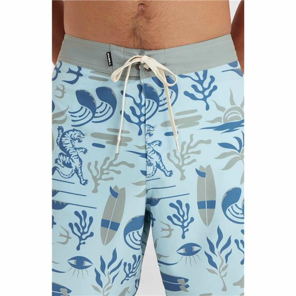 Herren Badehose O'Neill Hyperfreak Mysto Scallop 19'' Blau