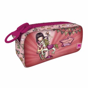 School Toilet Bag Gorjuss Carousel Salmon 21.5 x 10.5 x 7 cm