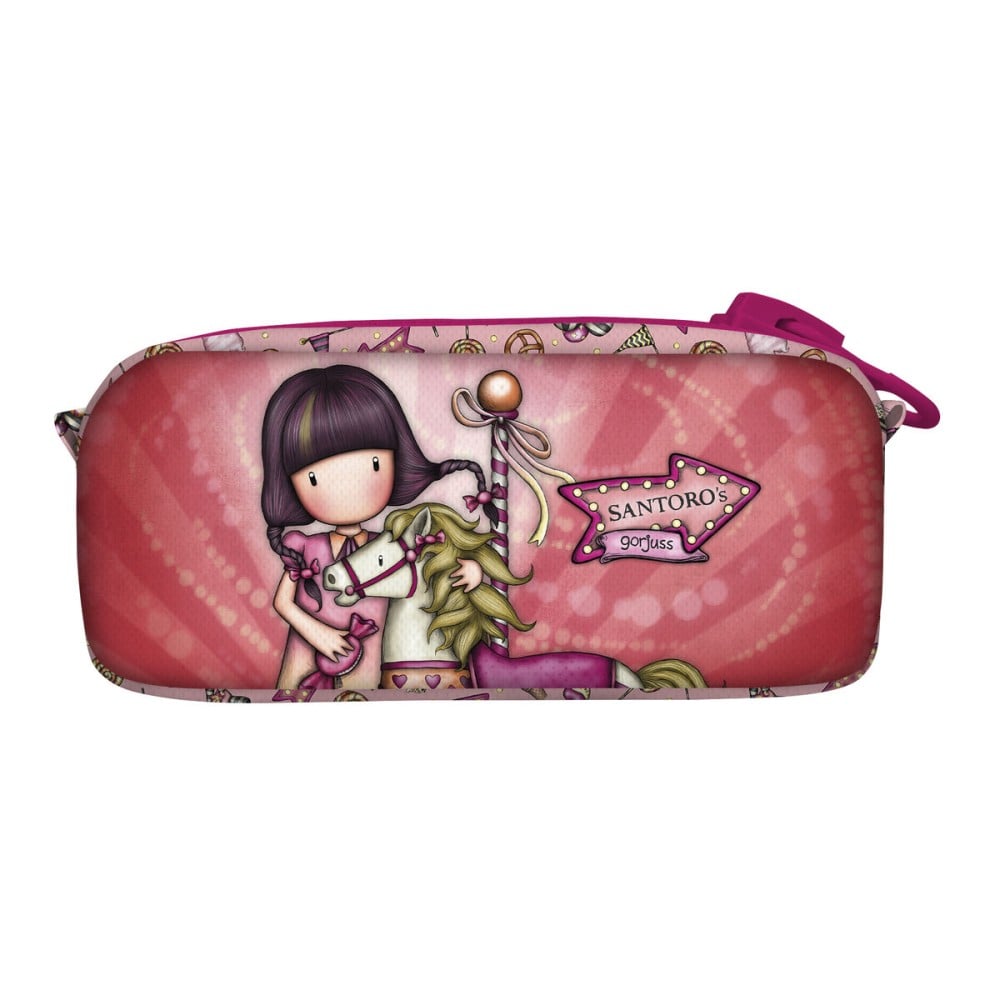 School Toilet Bag Gorjuss Carousel Salmon 21.5 x 10.5 x 7 cm