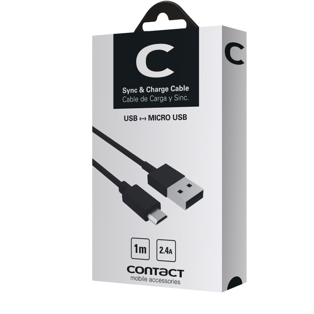 USB Cable to Micro USB Contact 1 m Black