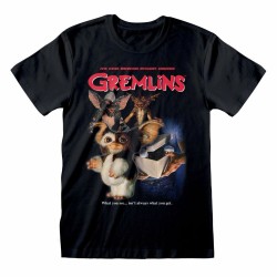 T shirt à manches courtes Gremlins Homeage Style Noir Unisexe