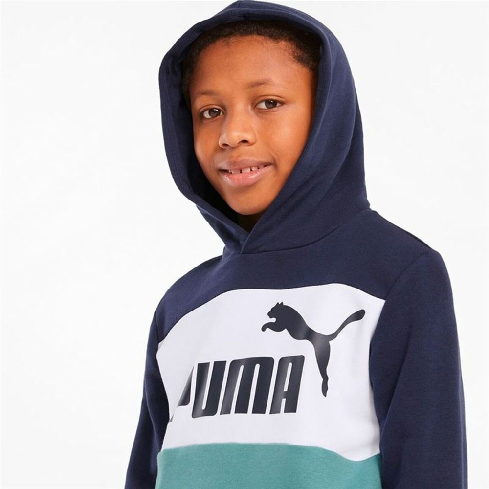 Children’s Hoodie Puma Essential Colorblock Dark blue