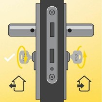 Cylindre de sécurité Yale YC2100 40 x 50 mm Laiton