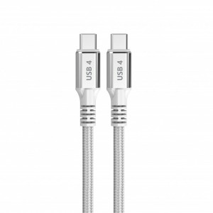 Câble USB-C vers USB-C DCU Blanc 1,5 m