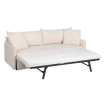 Schlafsofa 200 x 94 x 86 cm synthetische Stoffe Creme