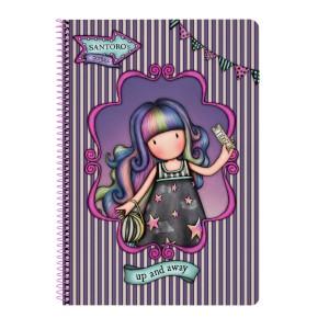 Notizbuch Gorjuss Up and away Lila A4 80 Blatt