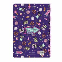 Notebook Gorjuss Up and away Purple A4