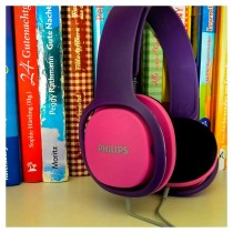 Headphones with Headband Philips Pink With cable For boys