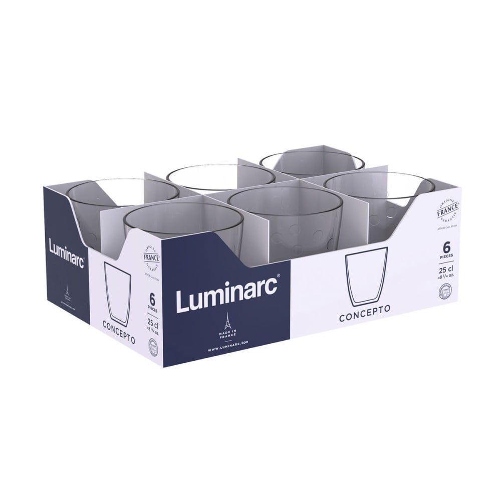 Trinkglas Luminarc Concepto Durchsichtig Glas 250 ml (24 Stück)