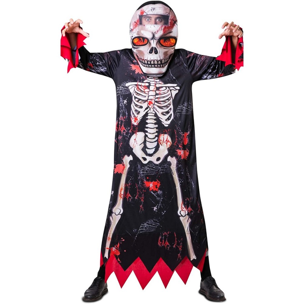 Costume for Adults My Other Me Skeleton Black Wide head M/L