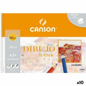 Bloc à dessin Canson Basik Microperforé 20 Volets A3 (10 Unités)