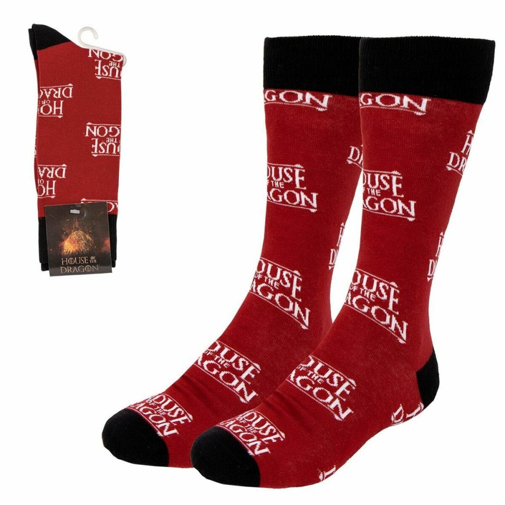 Chaussettes House of Dragon Rouge