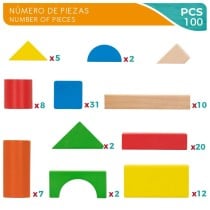 Blocs Empilables Woomax 100 Pièces (4 Unités)