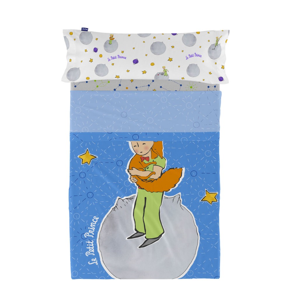 Jeu de draps HappyFriday Le Petit Prince Accolade Multicouleur Lit 1 persone 2 Pièces