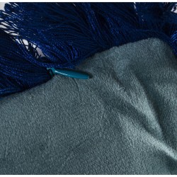 Kissen Alexandra House Living Blau Textil 45 x 45 cm