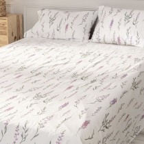 Jeu de draps HappyFriday Lavender Multicouleur Lit 2 persones