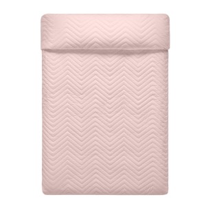 Reversible Bedspread HappyFriday Basic Arista Grey Light Pink 240 x 260 cm