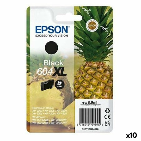 Original Tintenpatrone Epson XP-2200 WF-2910DWF Schwarz (10 Stück)