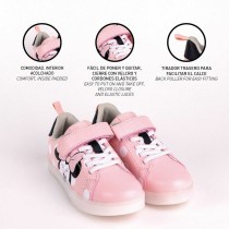 LED Trainers Minnie Mouse Velcro Pink