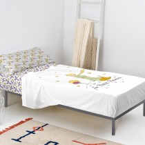 Jeu de draps HappyFriday Le Petit Prince Ses amis  Multicouleur Lit 1 persone 2 Pièces