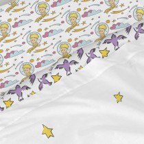 Jeu de draps HappyFriday Le Petit Prince Ses amis  Multicouleur Lit 1 persone 2 Pièces