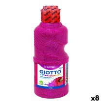 Tempera Giotto Glitter Magenta 250 ml (8 Units)