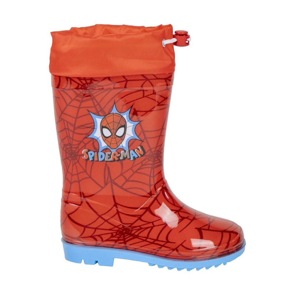 Bottes en Caoutchouc pour Enfants Spider-Man Rouge