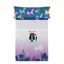 Jeu de draps HappyFriday Mr Fox Nanny Multicouleur Lit 1 persone 2 Pièces