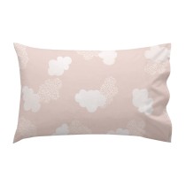 Bedding set HappyFriday Basic Kids Clouds Pink Baby Crib 2 Pieces