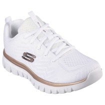 Chaussures de marche pour femme Skechers  GRACEFUL GET CONNECTED 12615 WTRG  Blanc