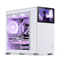 ATX Semi-tower Box Jonsbo D41 MESH WHITE SC White LCD Screen