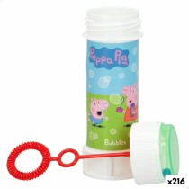 Pompe à bulle Peppa Pig 60 ml 3,7 x 11,5 x 3,7 cm (216 Unités)