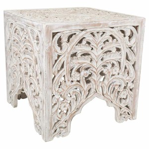 Centre Table Alexandra House Living White Mango wood 45 x 45 x 45 cm