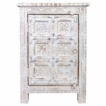 Table de Nuit Alexandra House Living Blanc Marron 40 x 53 x 73 cm