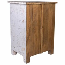 Table de Nuit Alexandra House Living Blanc Marron 40 x 53 x 73 cm