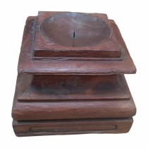 Candle Holder Alexandra House Living Brown Recycled Wood 26 x 23 x 26 cm