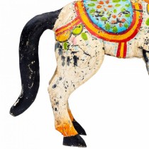 Figurine Décorative Alexandra House Living Bois de manguier Cheval 7 x 24 x 22 cm