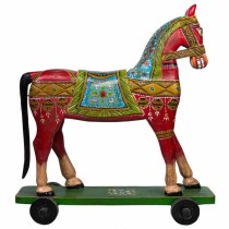 Decorative Figure Alexandra House Living Mango wood Horse 36 x 96 x 86 cm