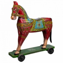 Decorative Figure Alexandra House Living Mango wood Horse 36 x 96 x 86 cm