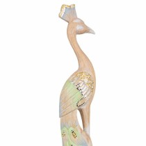 Figurine Décorative Alexandra House Living Jute Bois verre Paon 106 x 15 x 22 cm