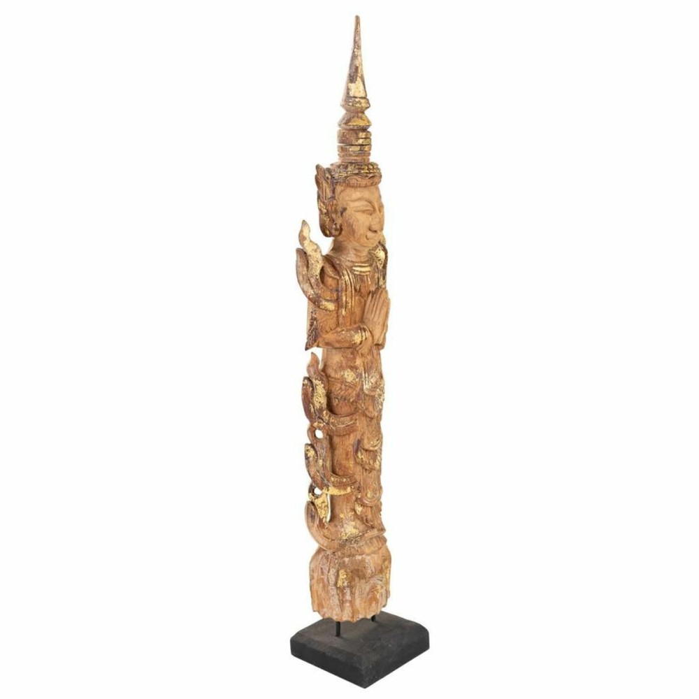 Decorative Figure Alexandra House Living Brown Wood 7 x 76 x 12 cm