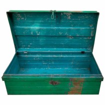 Valise décorative Alexandra House Living Vert Fer Style artisanal 40 x 25 x 76 cm