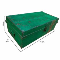 Decorative suitcase Alexandra House Living Green Iron Traditional style 40 x 25 x 76 cm