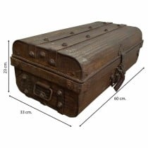 Valise décorative Alexandra House Living Marron Fer Style artisanal 33 x 23 x 60 cm