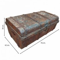 Valise décorative Alexandra House Living Marron Fer Style artisanal 42 x 30 x 76 cm