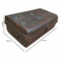 Valise décorative Alexandra House Living Marron Fer Style artisanal 39 x 23 x 61 cm