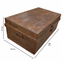 Valise décorative Alexandra House Living Marron Fer Style artisanal 42 x 27 x 69 cm