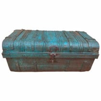 Valise décorative Alexandra House Living Bleu Fer Style artisanal 36 x 19 x 66 cm