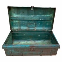 Valise décorative Alexandra House Living Bleu Fer Style artisanal 36 x 19 x 66 cm